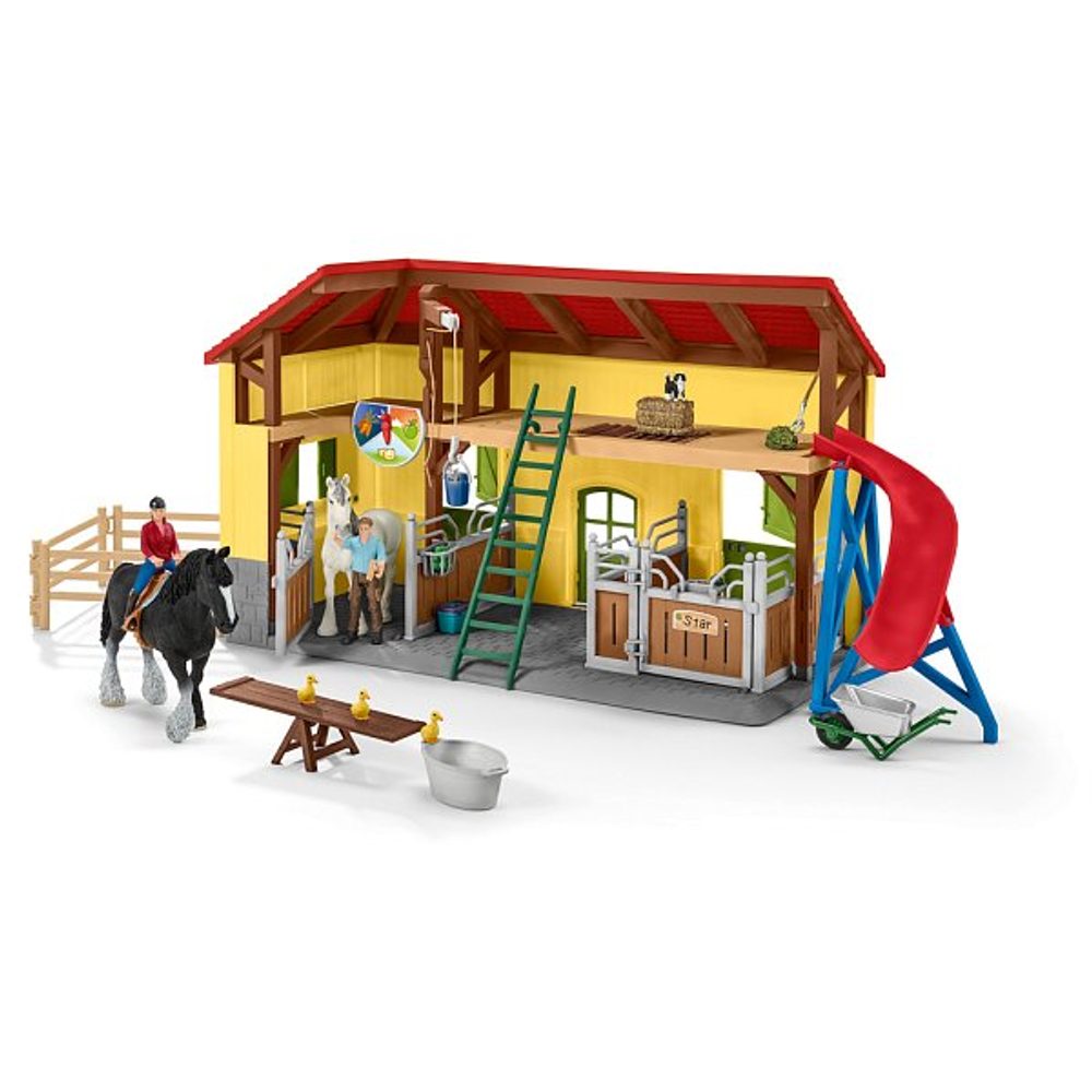 Levně SCHLEICH Stáj pro koně s příslušenstvím