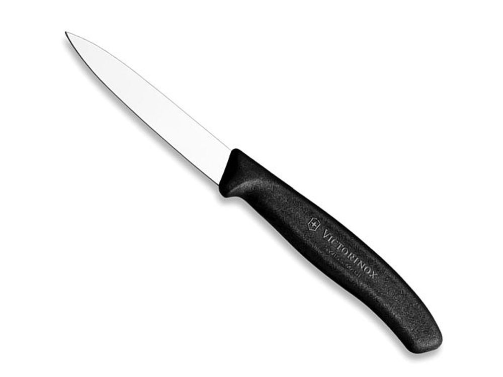 Levně nůž 8cm kuch., HLADKÝ ČERNÝ, VICTORINOX