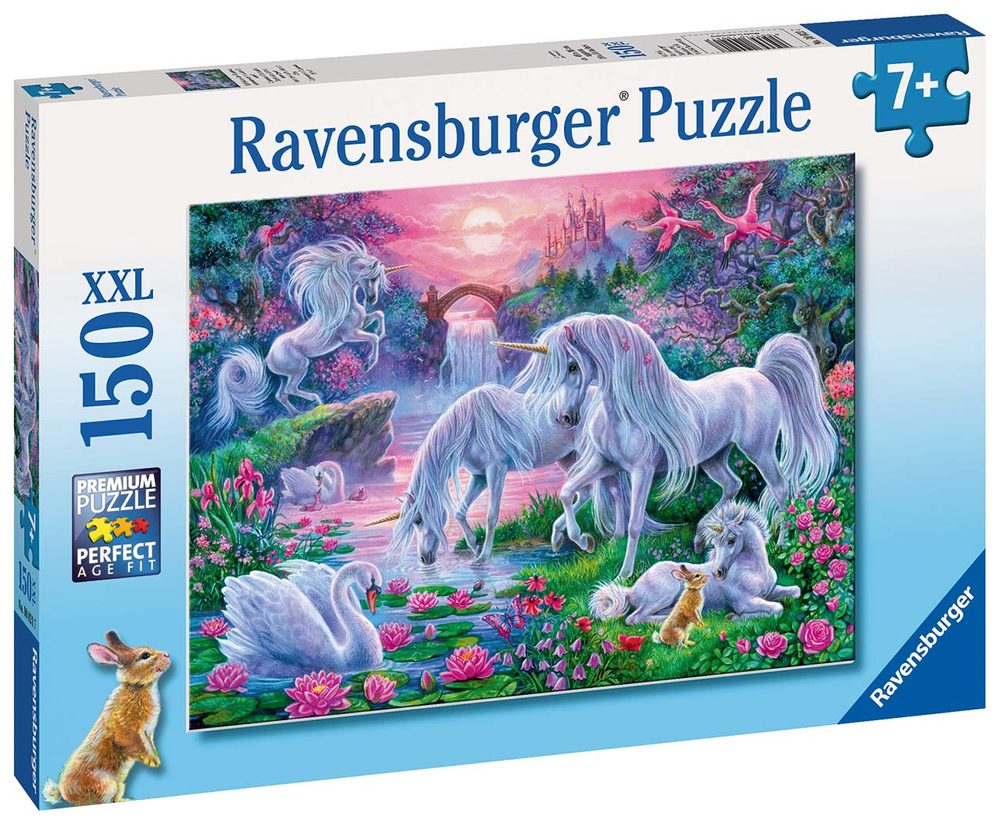Ravensburger Jednorožci při západu slunce; 150 dílků