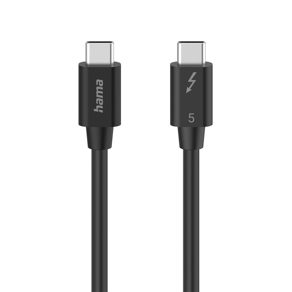 Levně Hama Thunderbolt 5 kabel, USB-C, 1 m, 80 Gb/s, 240 W