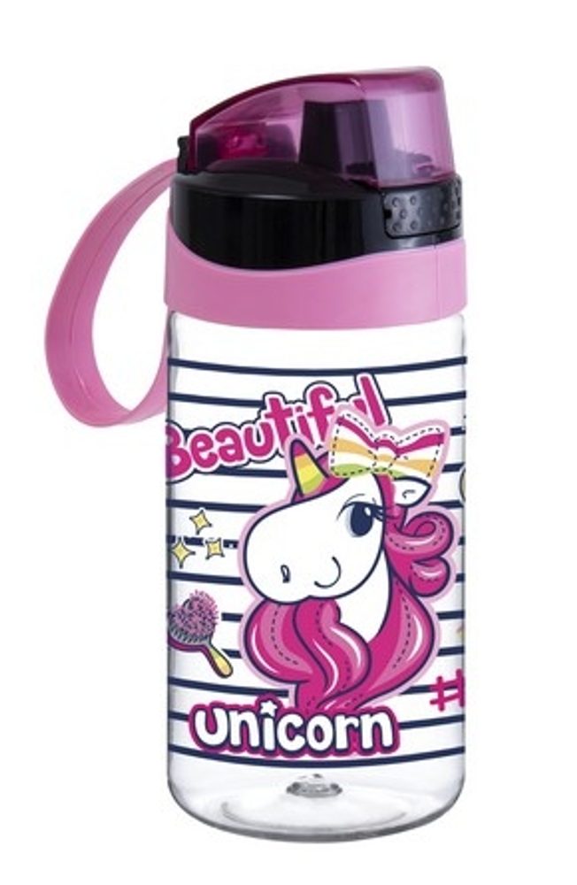 Levně láhev 0,52l AUTO, JEDNOROŽEC, nápitka, kryt,Cdětská, plast