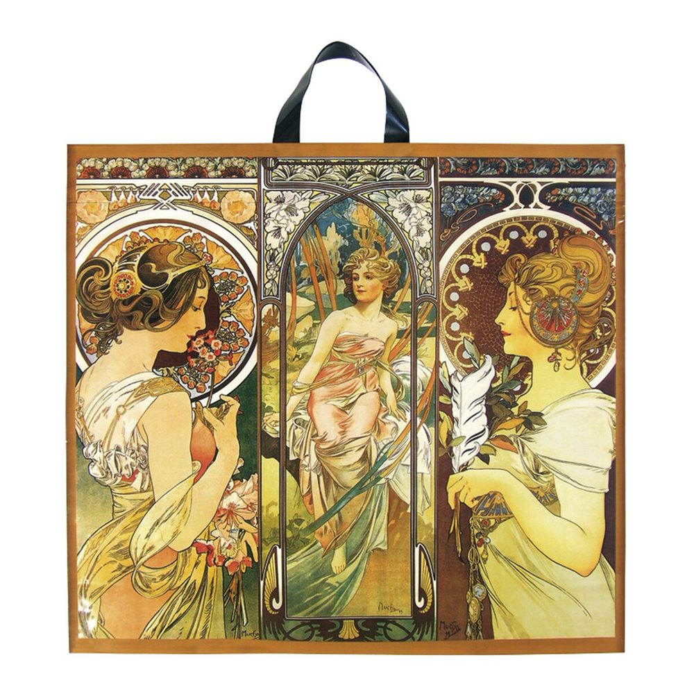 Levně Nákupní taška A. Mucha 55x50cm