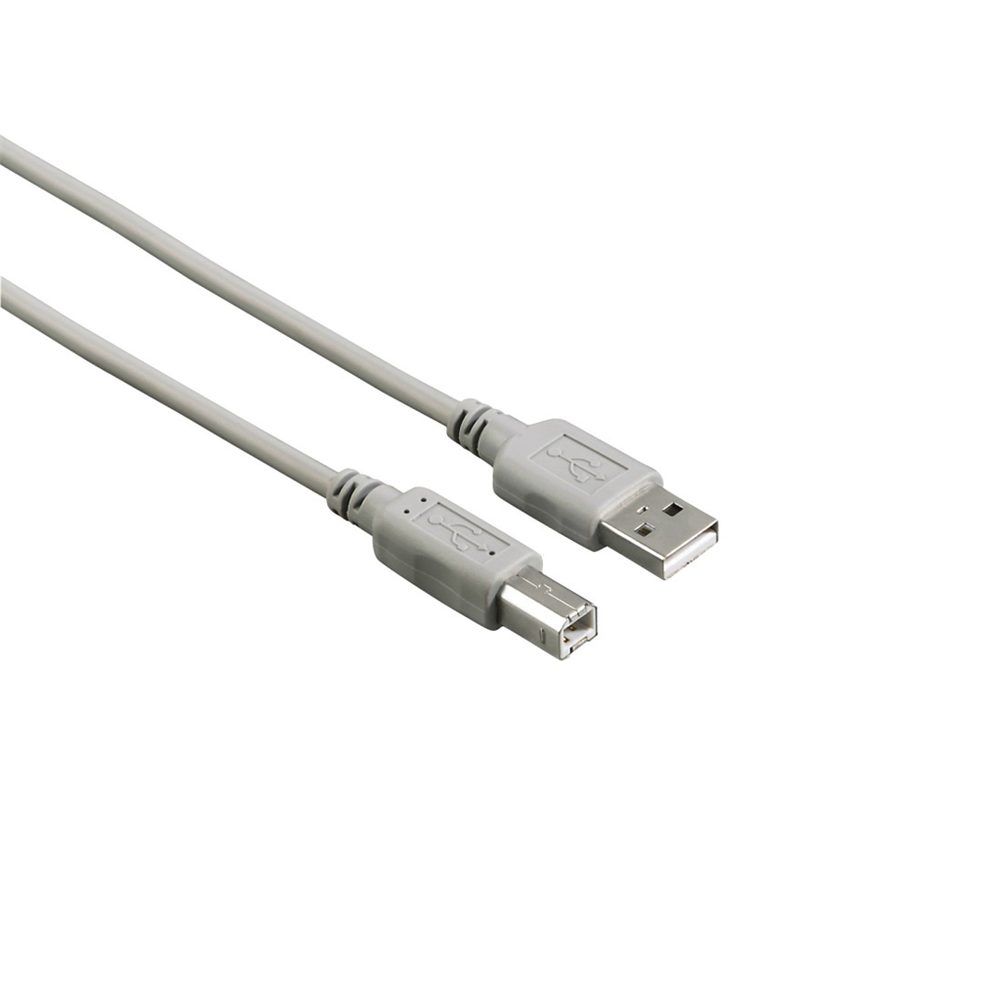 Levně Hama USB 2.0 kabel typ A-B, 1,5 m, nebalený