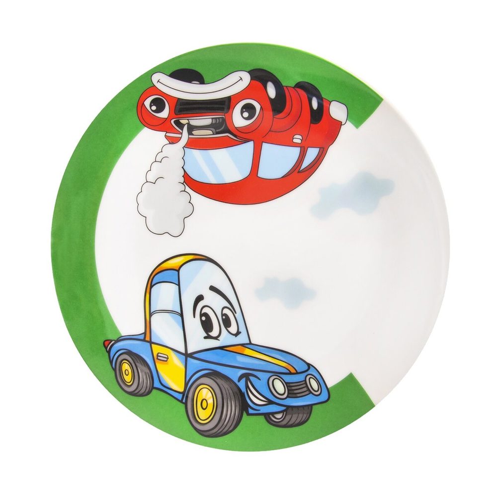 Levně Mělký dětský talíř AUTO pr. 21 cm