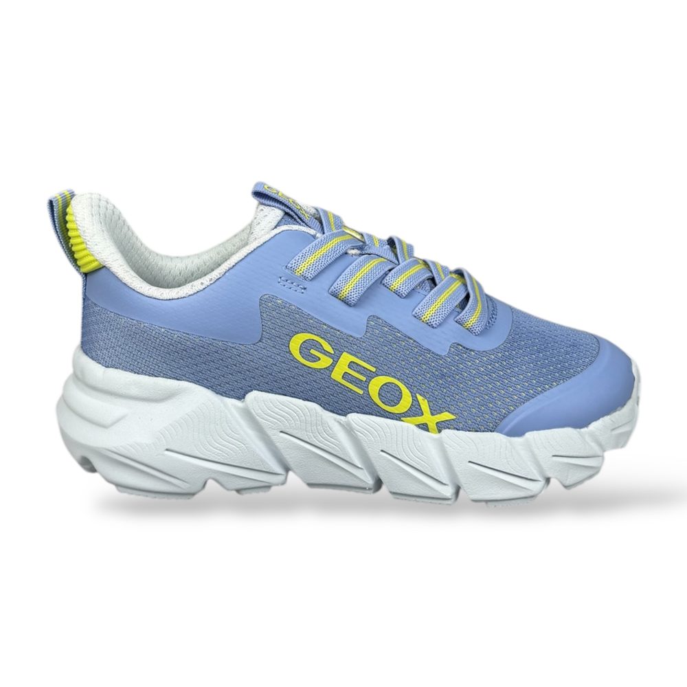 Levně Geox Světle modré dívčí tenisky Flexyper Fast - 28
