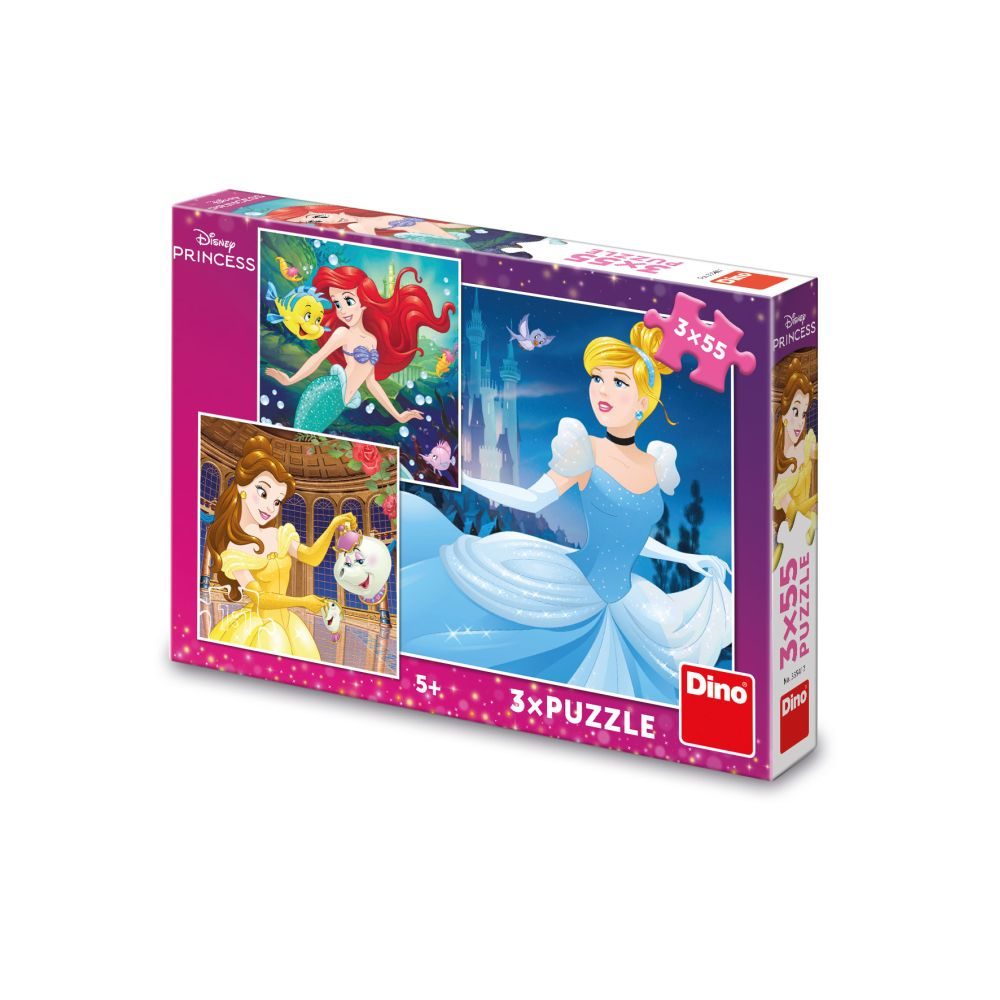 Levně VESELÉ PRINCEZNY 3x55 Puzzle