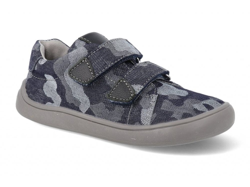 Protetika Dětské plátěné BAREFOOT tenisky  - ROBY denim - 35