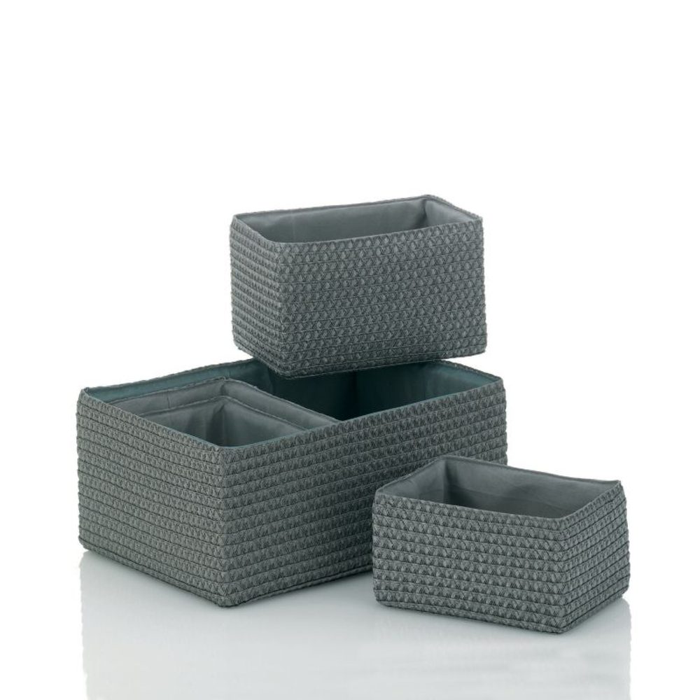 Levně KELA Sada košů RIMOSSA 5ks, plast šedá KL-21783