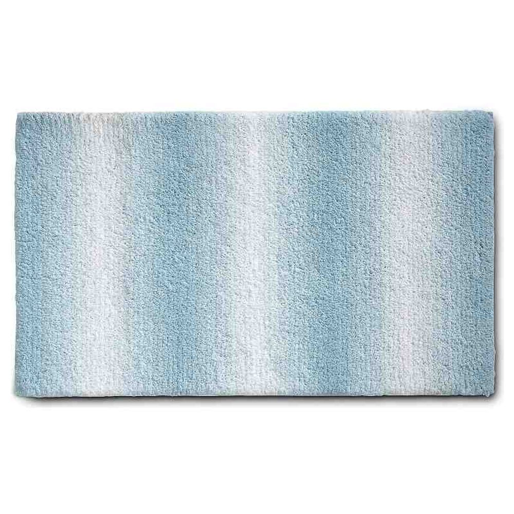 Levně KELA Koupelnová předložka Ombre 100x60 cm polyester ledově modrá KL-23570