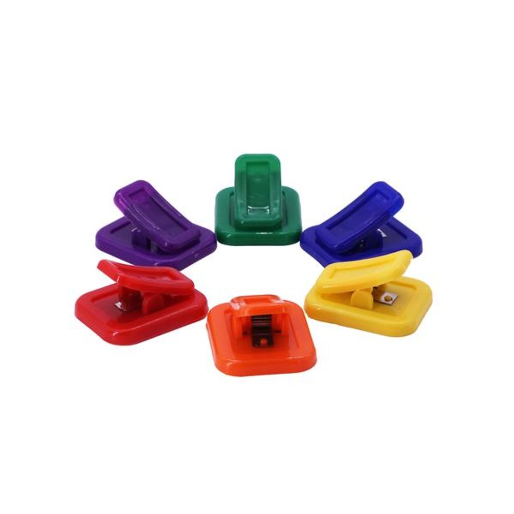 Levně TORO KLIPY MAGNETICKÉ BAREVNÉ NA POZNÁMKY 6KS