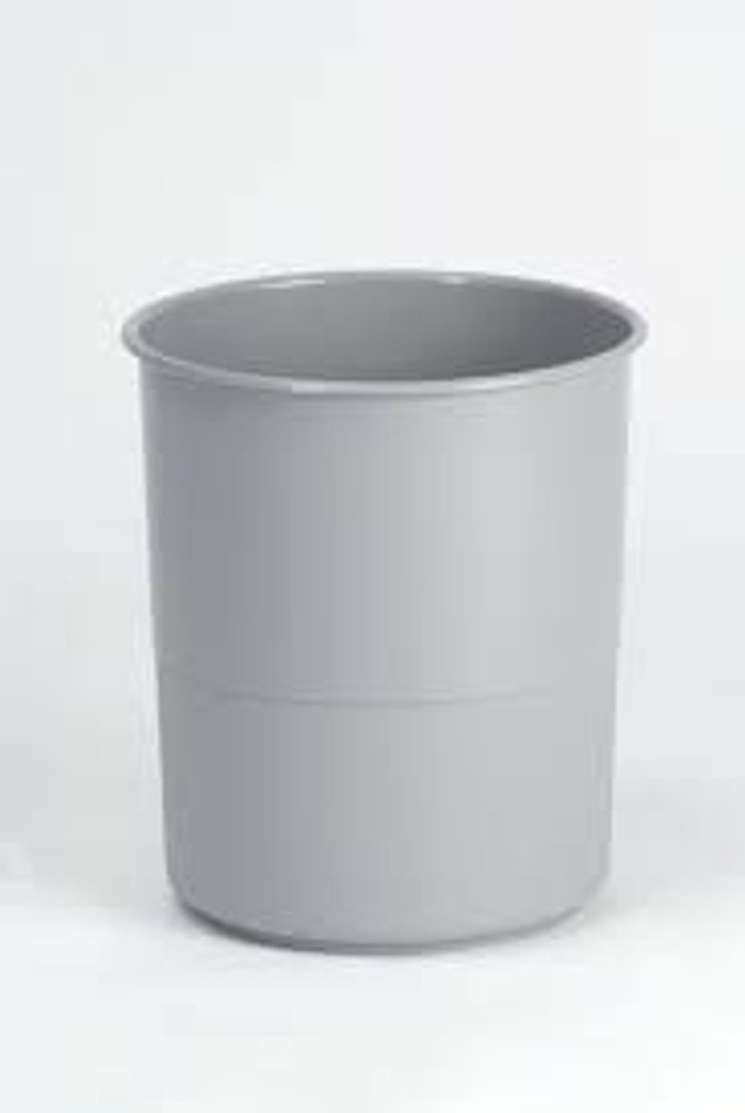 Levně koš odp.13l kancel.plný ŠEDÝ, d27x30cm, plast