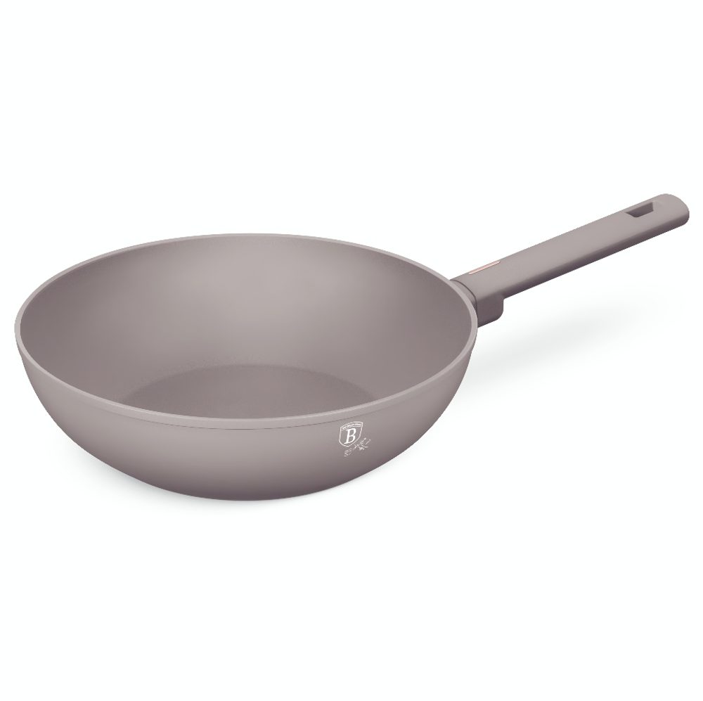 Levně BERLINGERHAUS Pánev WOK s titanovým povrchem 28 cm Taupe Collection BH-8093