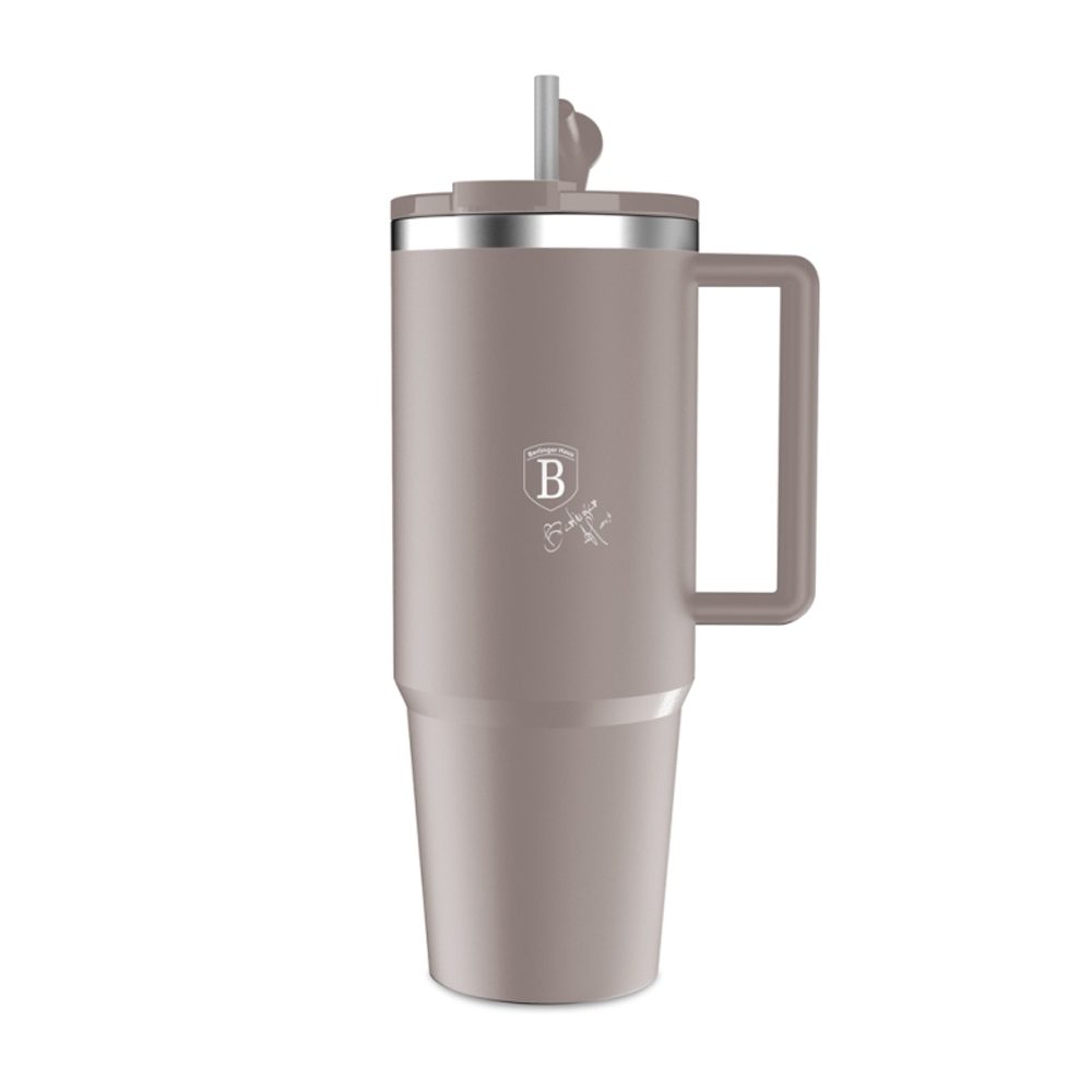 BERLINGERHAUS Termohrnek s dvojitou stěnou BerlingerCup 1 l Taupe Collection BH-8832