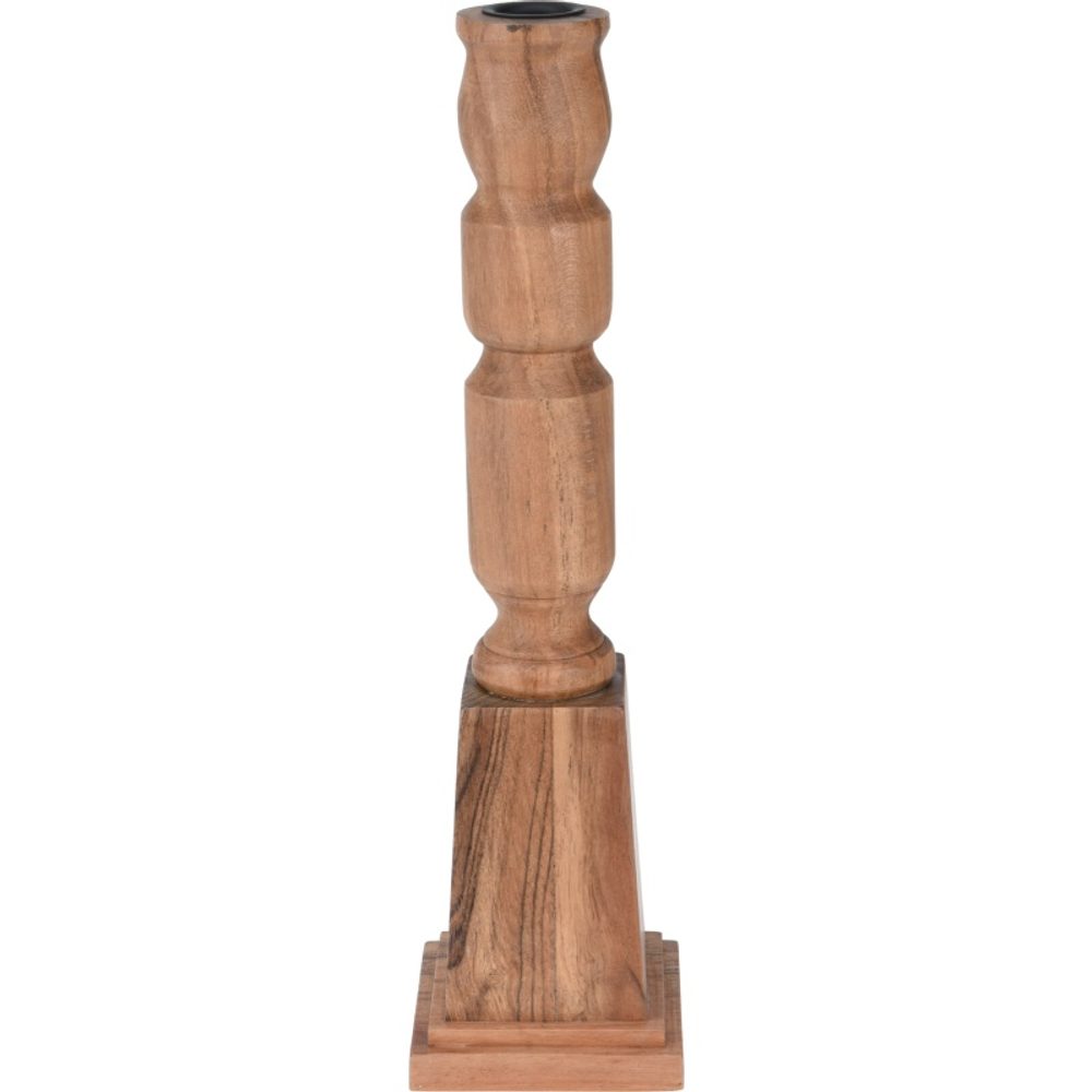 Levně HOMESTYLING Svícen pr. 8 x 32 cm dřevěný KO-A98025150