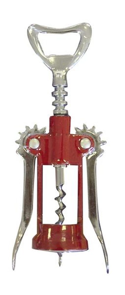 Levně TORO Vývrtka červená lakovaná s křídly, 17cm x 4, 5 cm