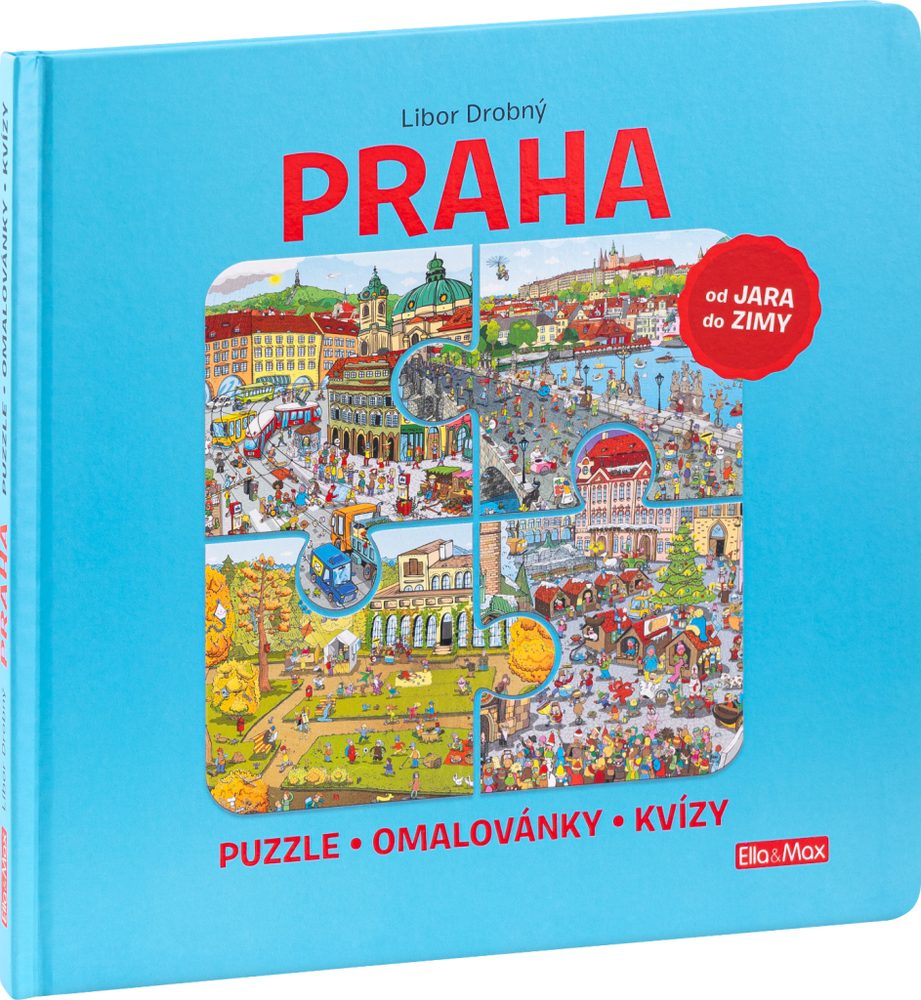 Levně Presco Group PRAHA – Puzzle, omalovánky, kvízy