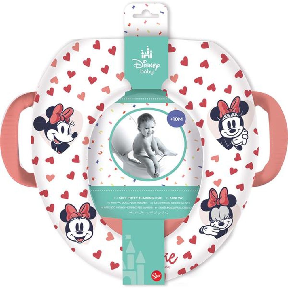 Levně STOR SEDÁTKO MĚKKÉ NA WC S DRŽADLY MINNIE