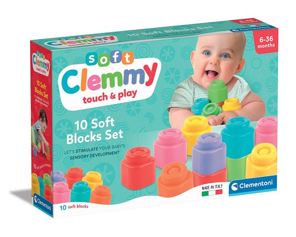 Levně CLEMENTONI Clemmy - měkké kostky, 10ks