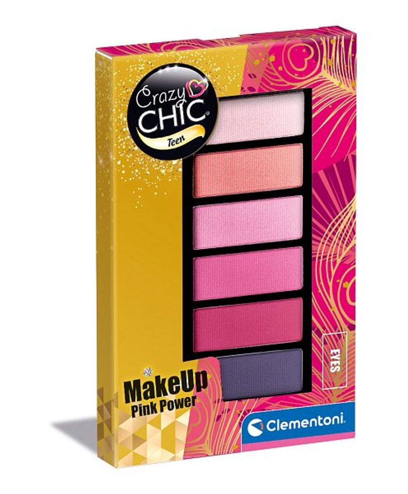 Levně CLEMENTONI Crazy CHIC TEEN - Oční stíny PINK POWER