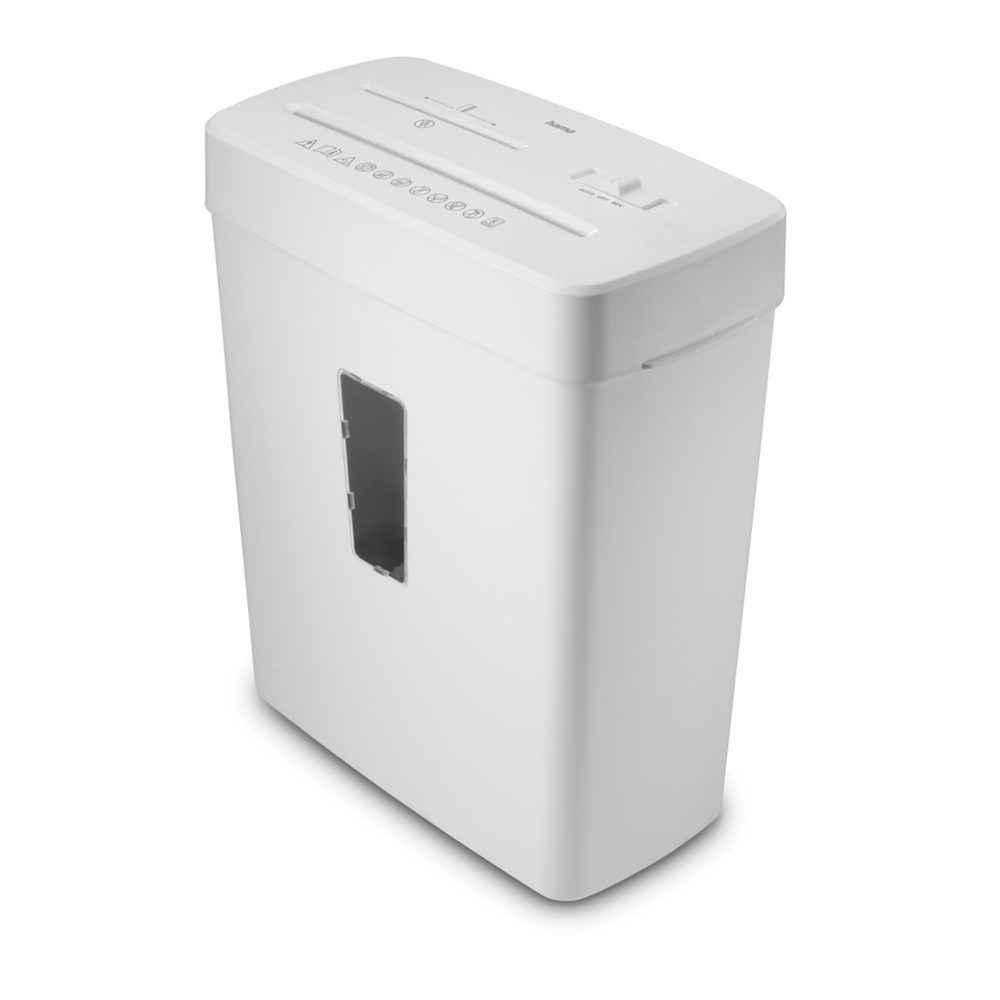 Levně Hama Prime M50CD-W, skartovačka, micro řez, 5 listů, bezpečnostní úroveň P5 T2 E2 O1, bílá