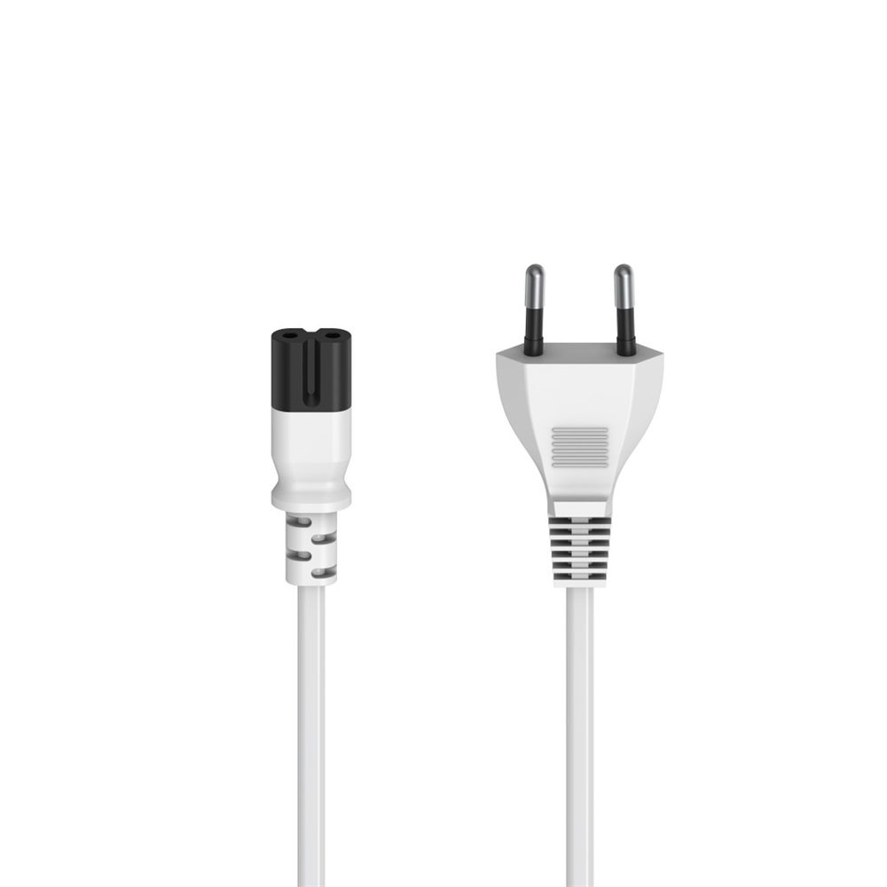 Levně Hama síťový napájecí kabel, euro vidlice, 1,5 m, bílý