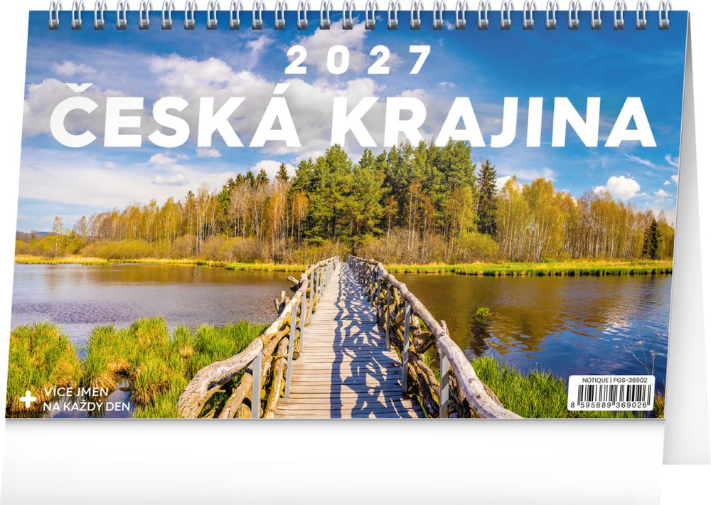 Levně NOTIQUE Stolní kalendář Česká krajina 2027, 23,1 x 14,5 cm