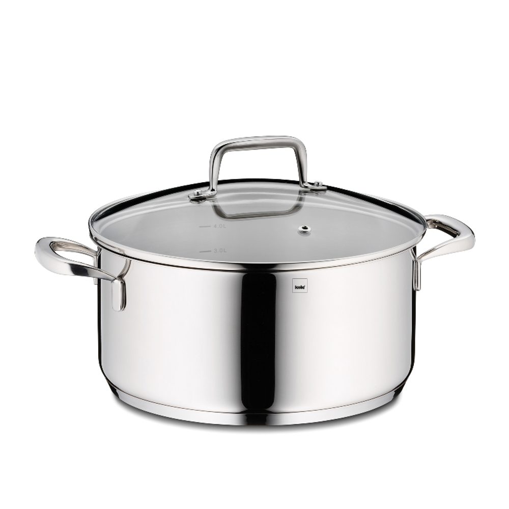 Levně KELA Kastrol s poklicí nerez 18/10 FLAVORIA 24 cm KL-10173