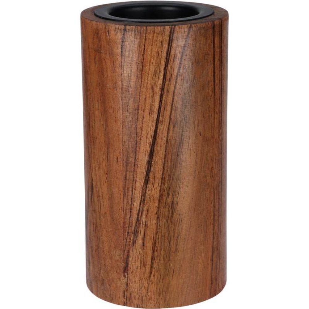 Levně HOMESTYLING Svícen na čajovou svíčku pr. 6 x 14 cm dřevěný KO-A93000400