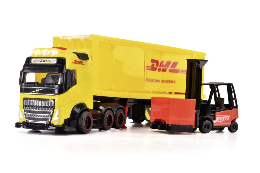 Levně DHL nákladní auto Volvo FH 16 s vysokozdvižným vozíkem 35 cm