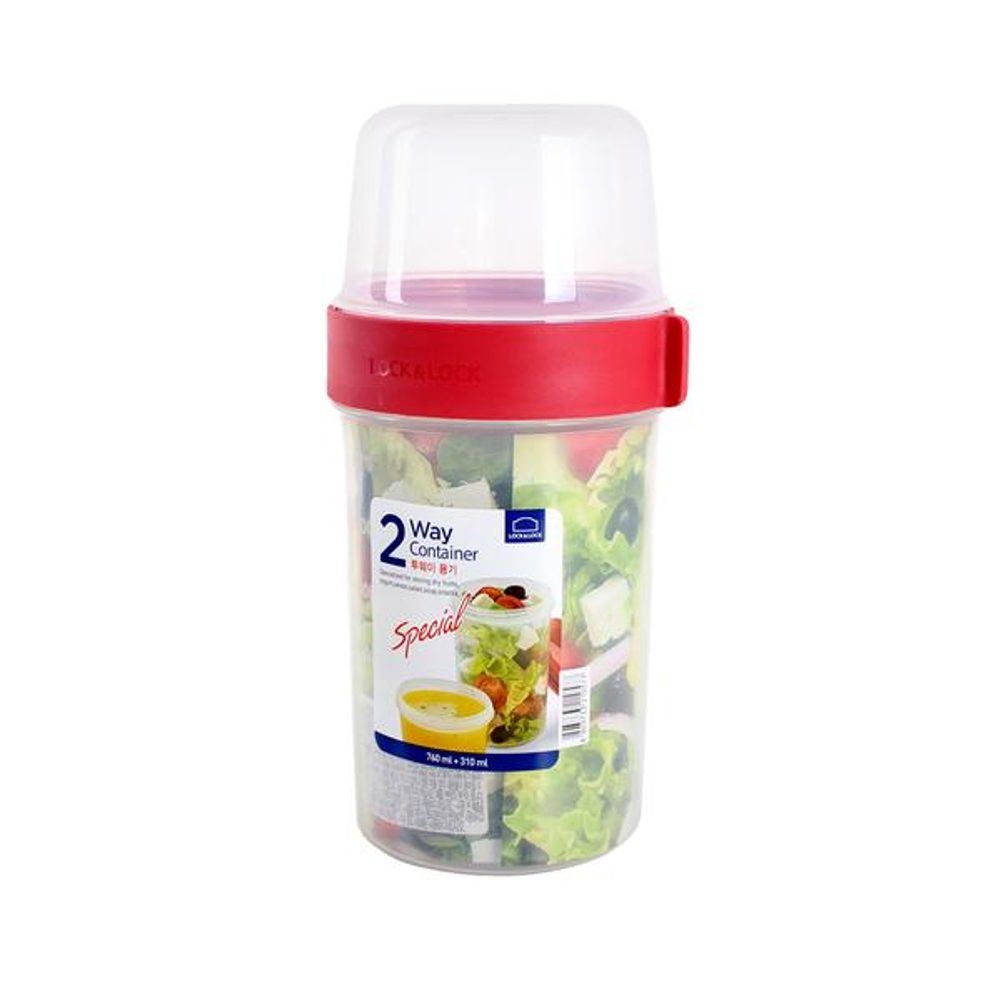Levně LOCKNLOCK DÓZA NA POTRAVINY 2V1, 760ML+310ML