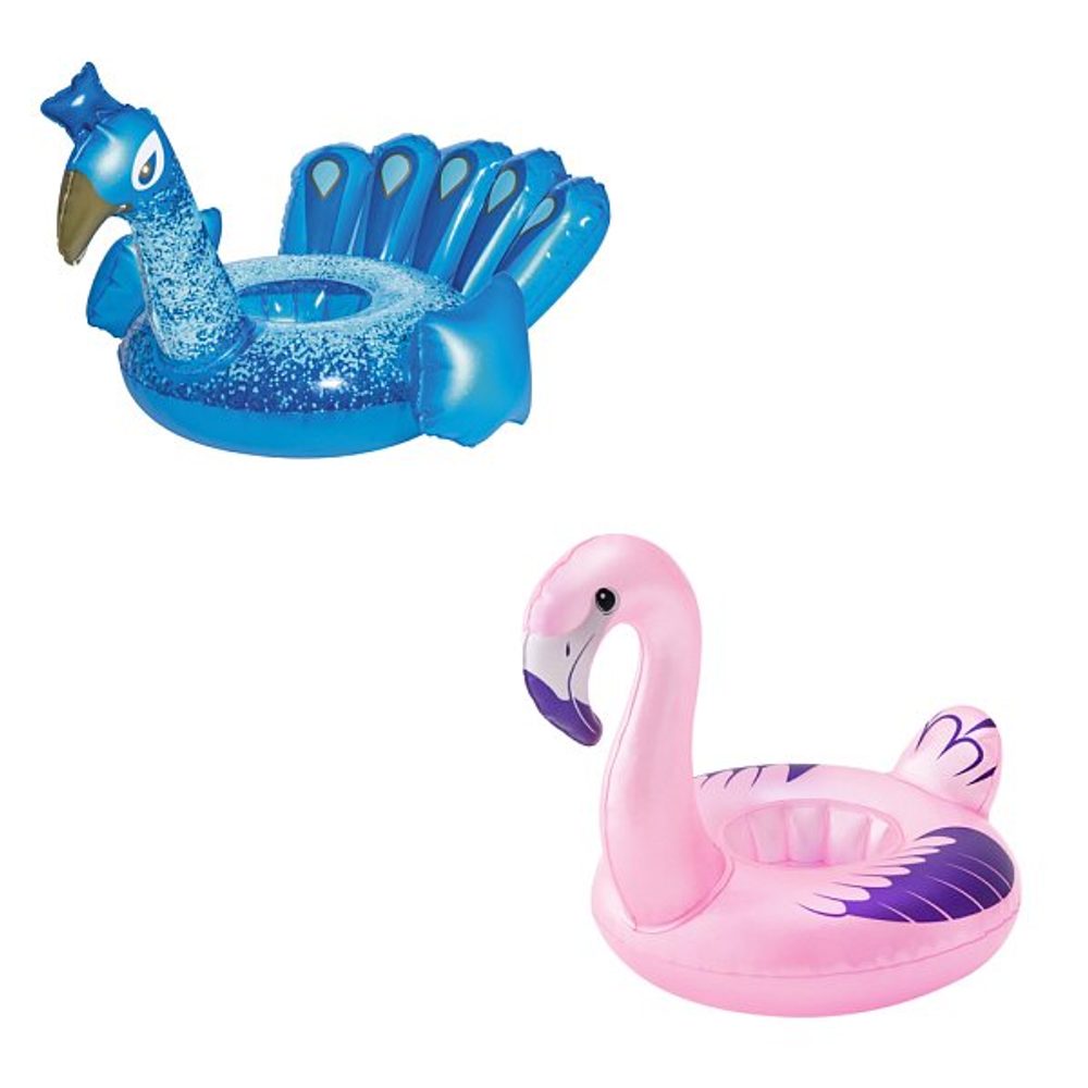 Levně Bestway Nafukovací držák na pití - Fashion plameňák, páv