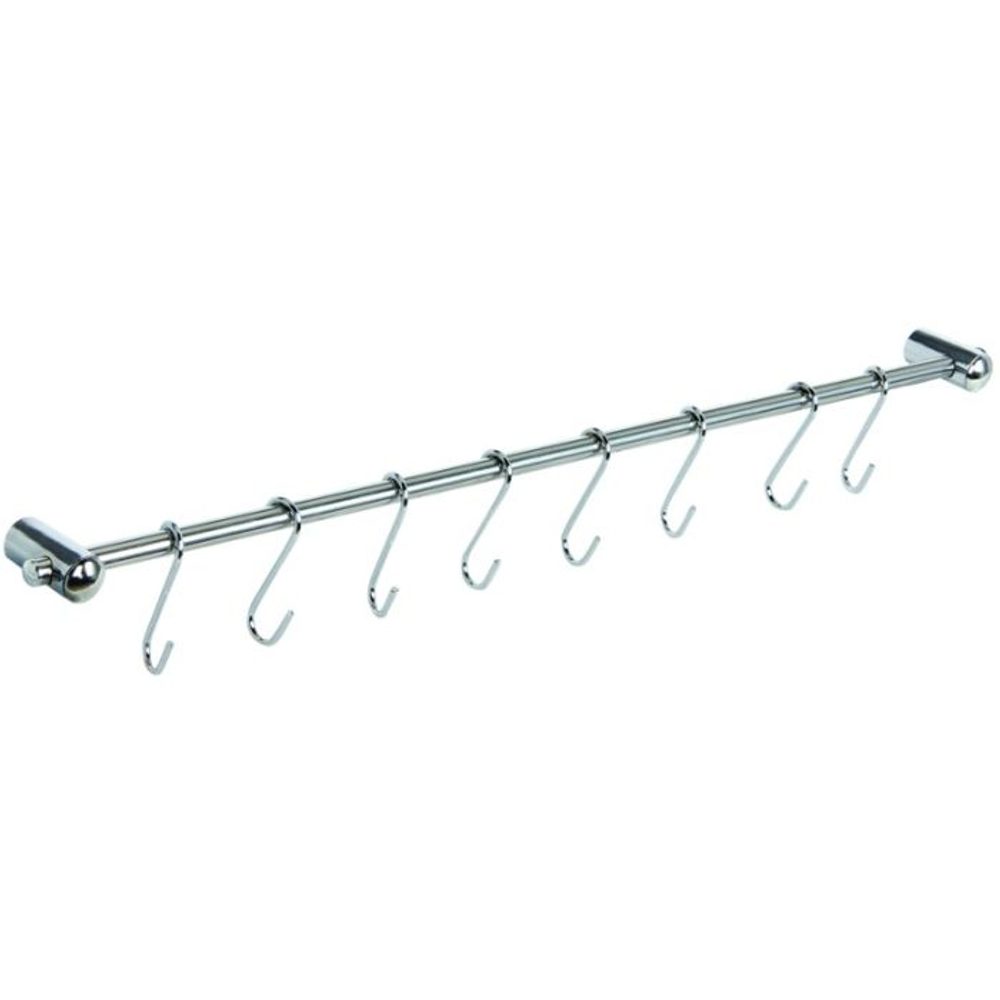 Levně tyč 54cm-držák kuch.náčiní, 8háčků, kov