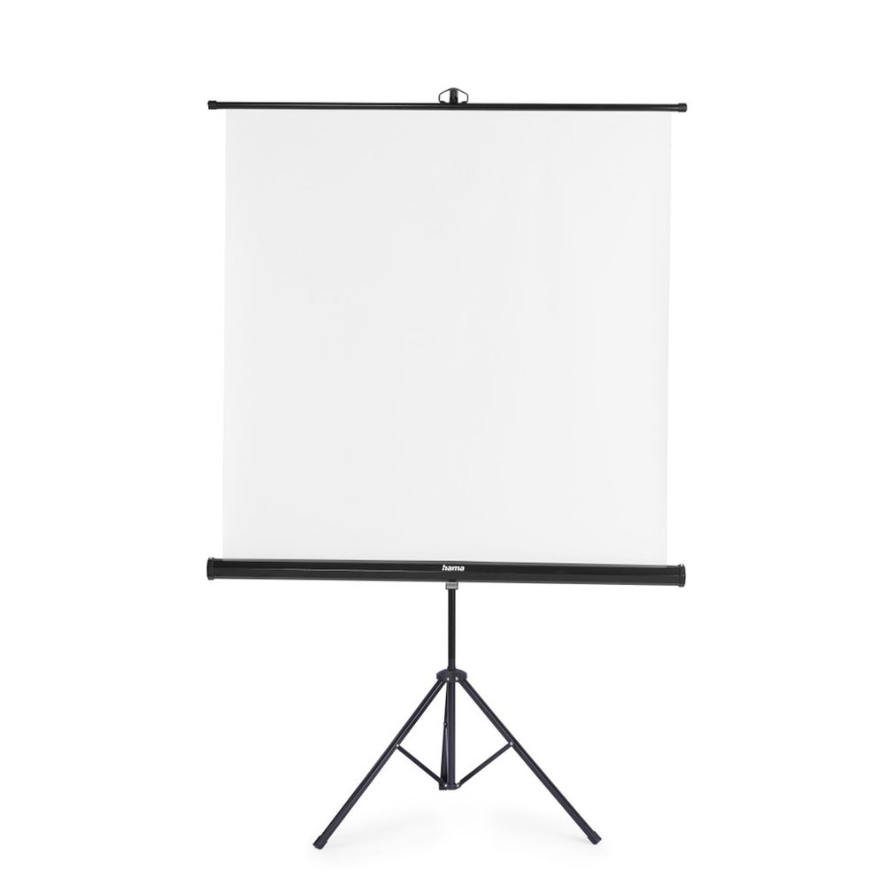Levně Hama projekční plátno 2v1, 125x125 cm, úhlopříčka: 177 cm, se stativem, přenosné, bílé