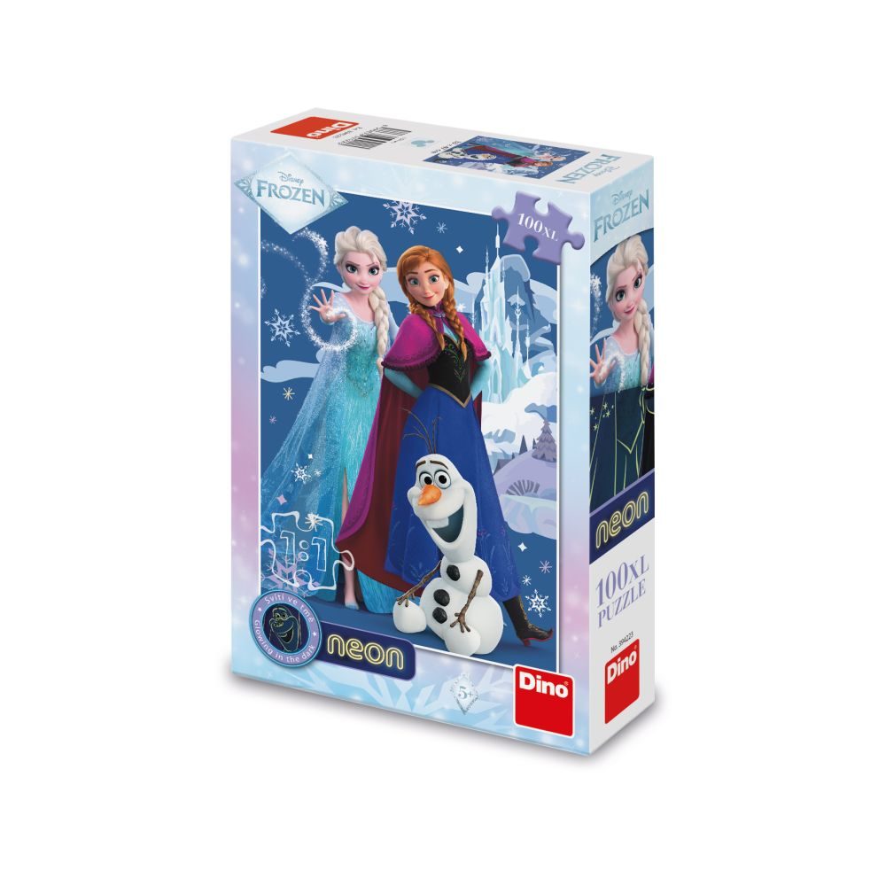 Levně FROZEN: KOUZELNÉ SESTRY 100 XL neon Puzzle
