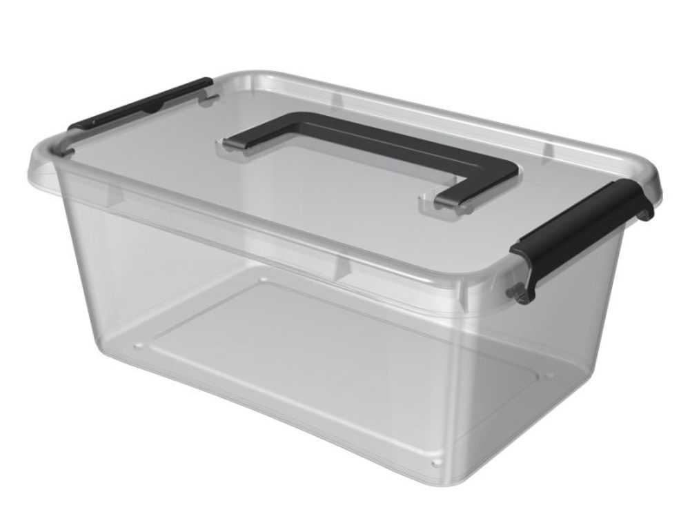 Levně box 4,50l SIMPLE-1323, 29x20x12cm,rukojeť,transp.plast