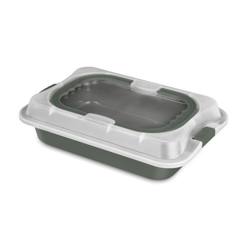Levně BERLINGERHAUS Plech na pečení s víkem přenosný Matte Green Collection BH-8637