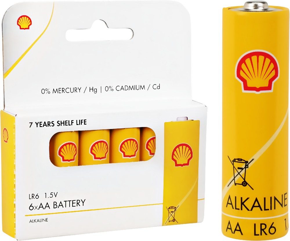 Levně SHELL Baterie AA SHELL sada 6 ks KO-C31300320
