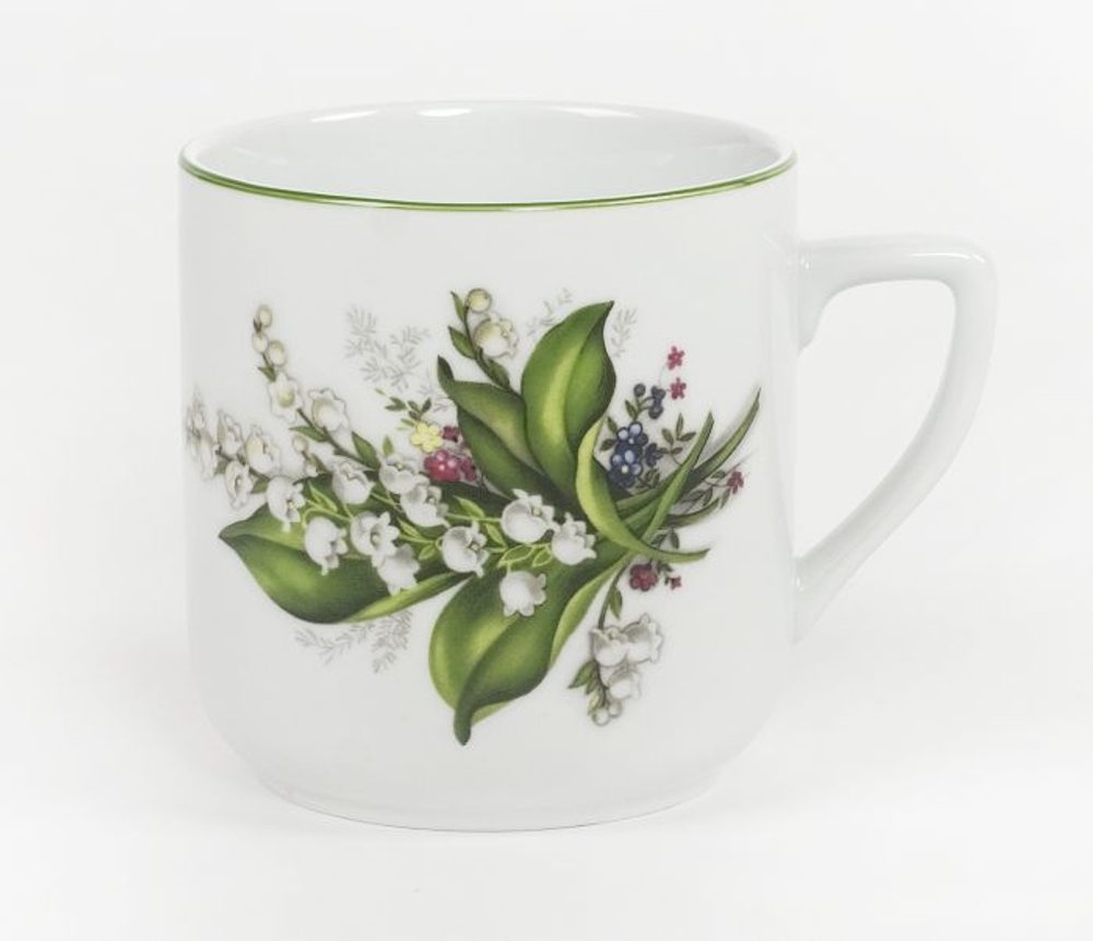 Levně hrnek 400ml PĚTKA-KONVALINKA, čes.porcelán