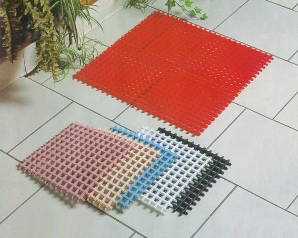 Levně rohož 4ks 25x25cm,sestav.koup. plast