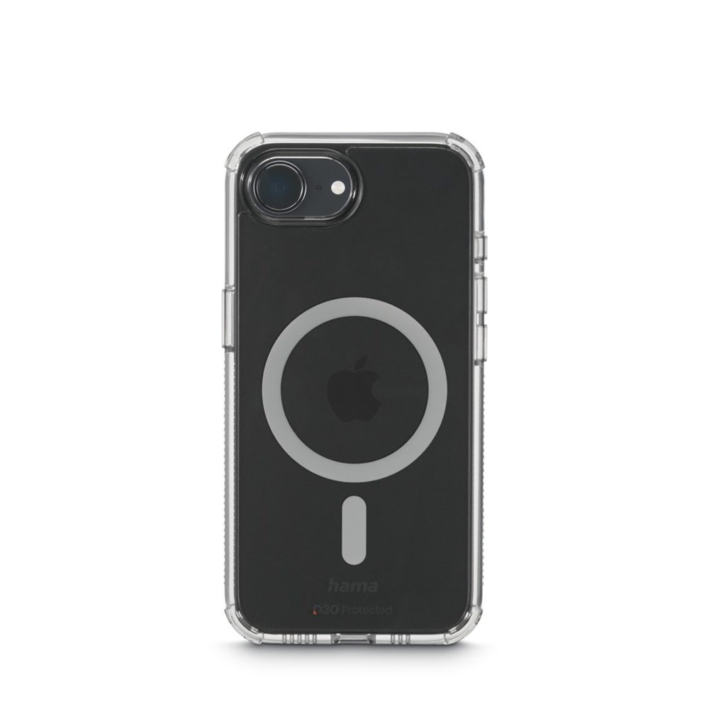 Levně Hama Extreme Protect, kryt pro Apple iPhone 16e, magnetický, D3O®, nežloutne, průhledný
