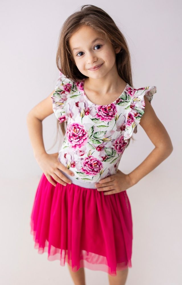 Levně Dívčí TUTU sukýnka Lily Grey fuchsiová - 110