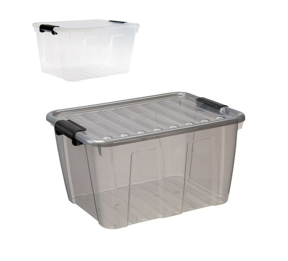 Levně box 30,0l 470x360x252mm, HOME, úchyty víka, plast