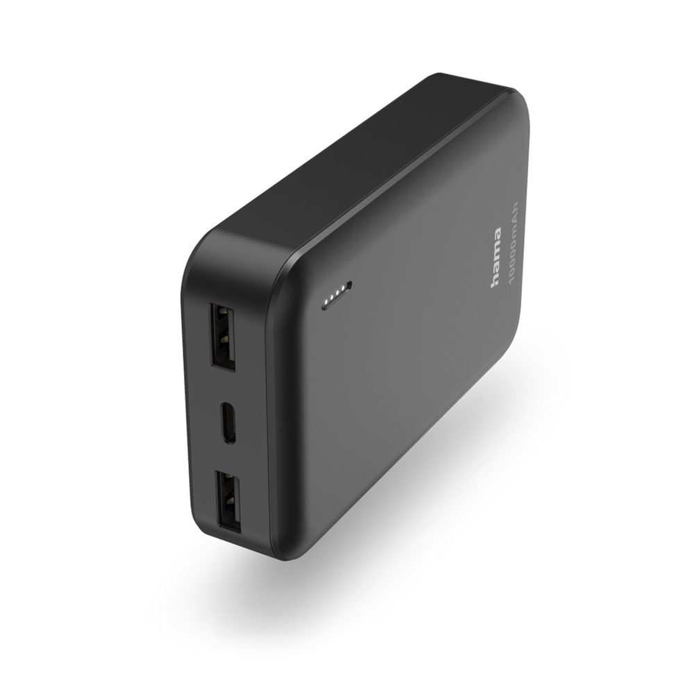 Levně Hama Pocket 10, powerbanka 10000 mAh, 2,1 A, výstup: 2x USB-A