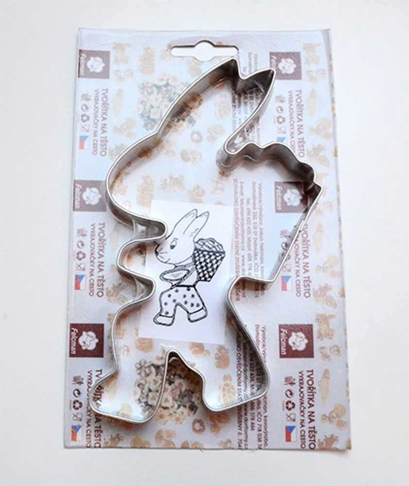Levně vykr. 0551 Zajíc s nůší, 14,5cm /b.SKIN/