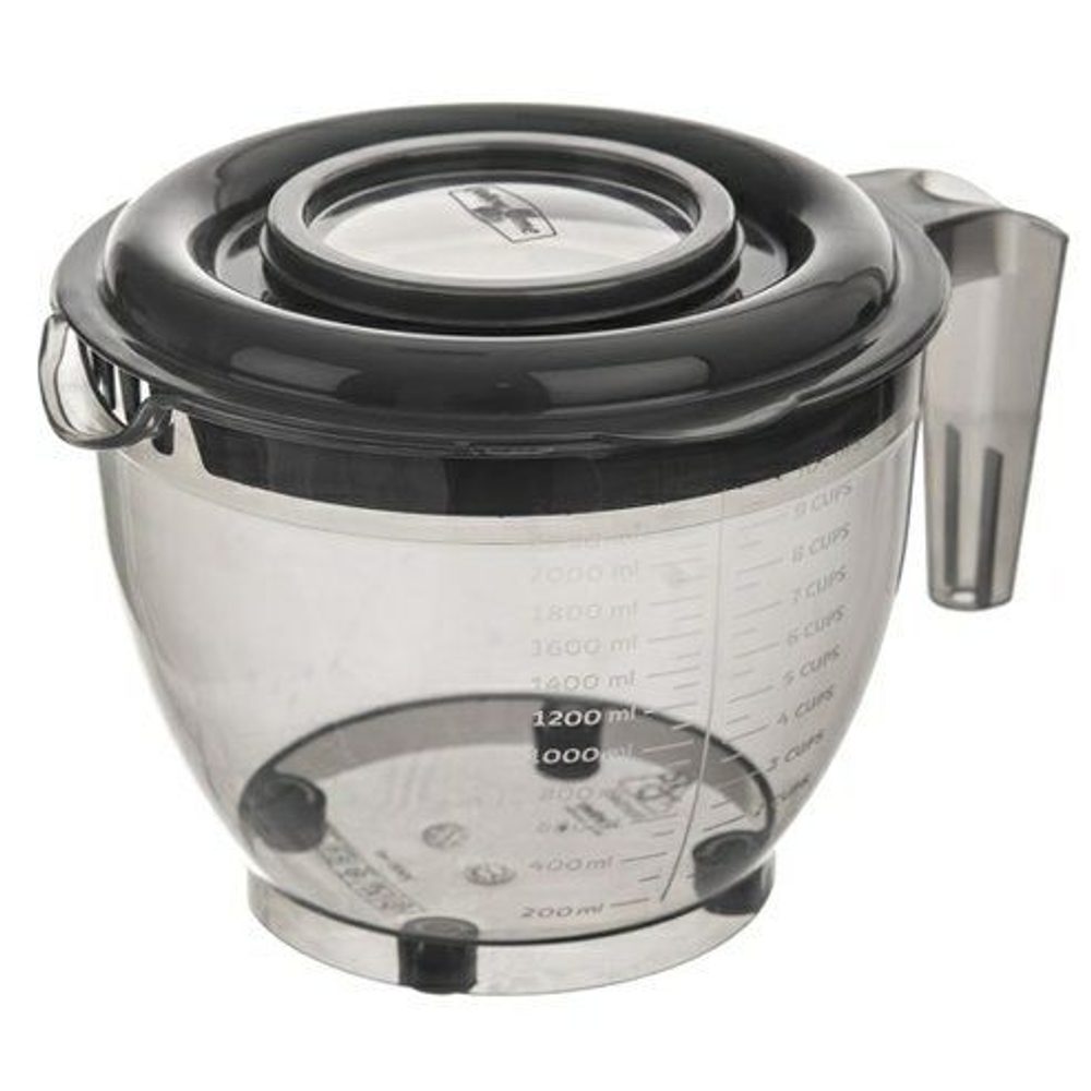 Levně mísa 2,5l šlehací GREY+víko Jug, plast