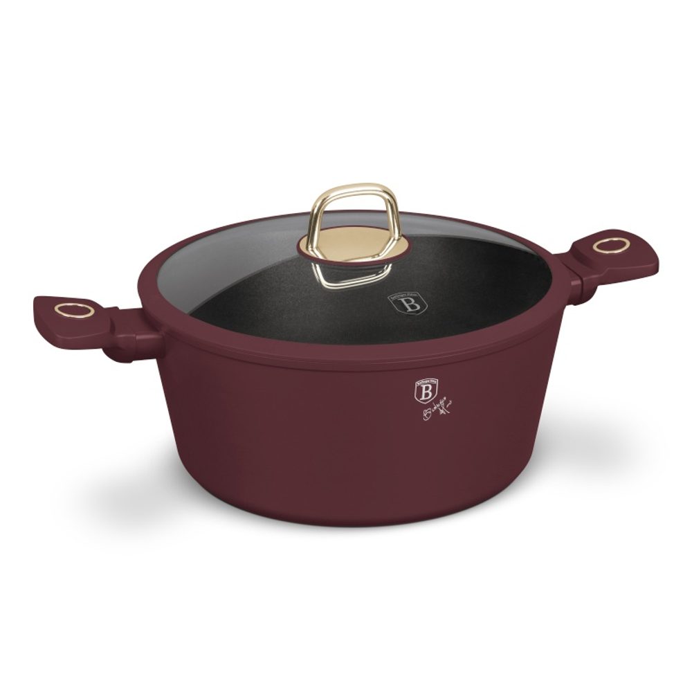 Levně BERLINGERHAUS Kastrol s titanovým povrchem a poklicí 28 cm Leonardo Collection BH-8042