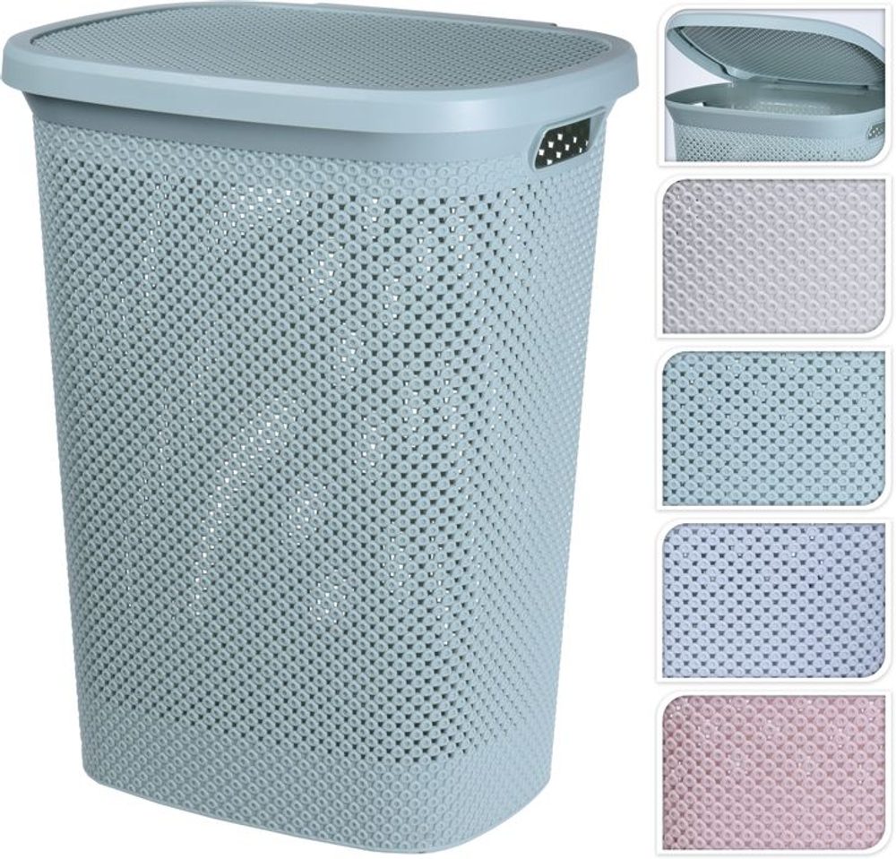 Levně koš 60l na použ. prádlo 35x45cm, v.58cm, 4barvy, plast