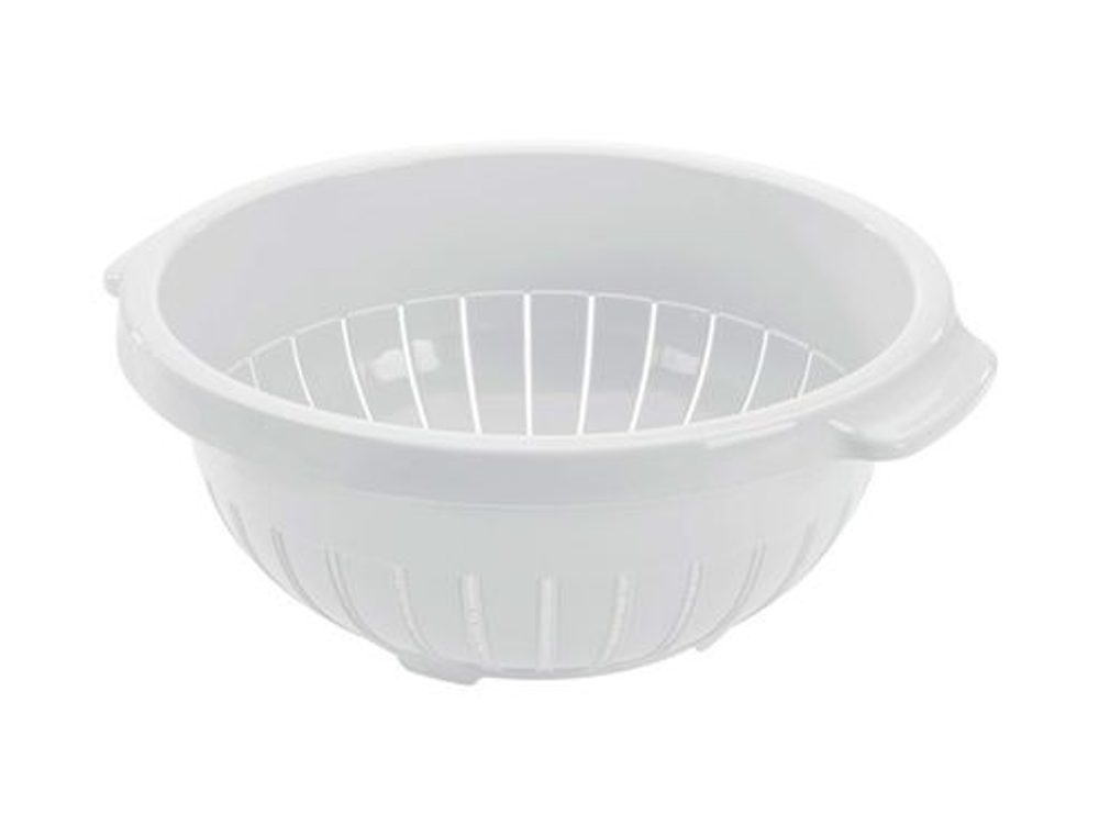 Levně cedník d27x11cm, stojící, bílý, plast