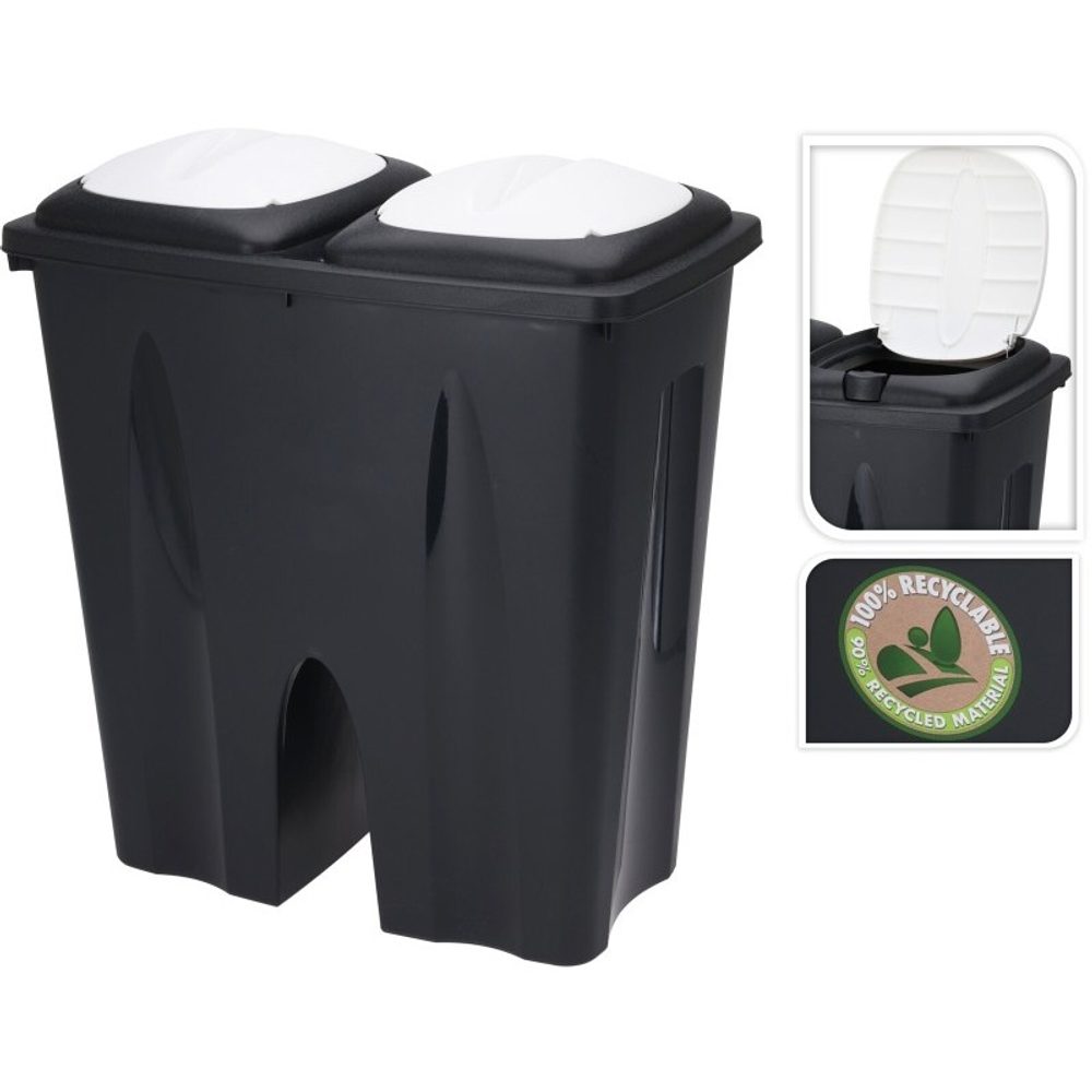 Levně EXCELLENT HOUSEWARE Odpadkový koš dvojitý 2x 25 l KO-Y54500280