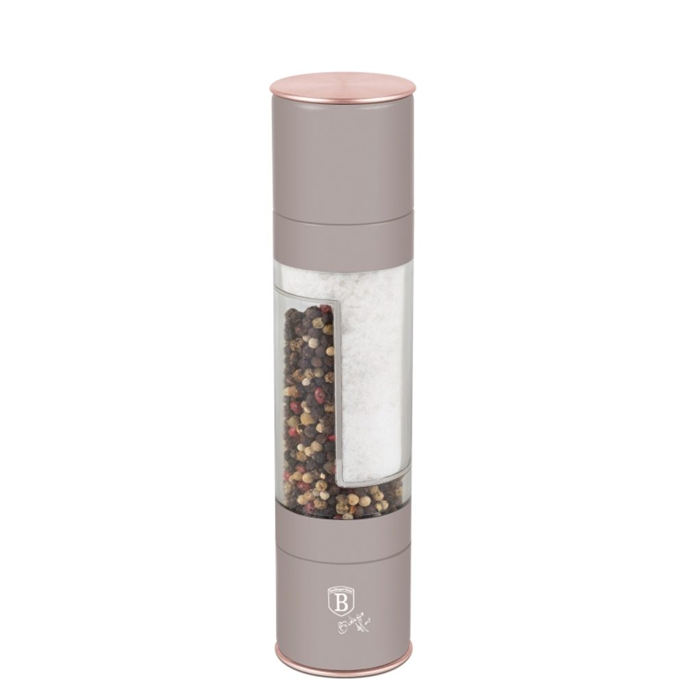 Levně BERLINGERHAUS Mlýnek na pepř a sůl dvojitý Taupe Collection BH-8579